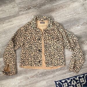 DL1961 Leopard Print Jacket - Tan & Black
